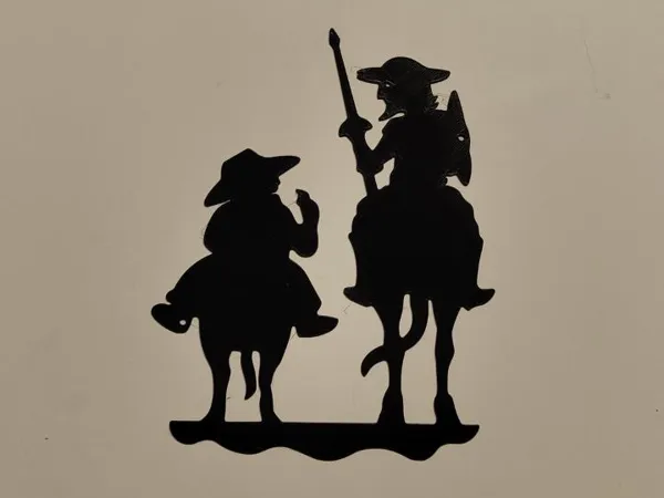 Sancho et Don Quichotte (décoration murale)