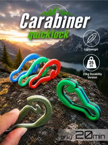 Accesorio para impresora 3D: Carabiner - quicklock (25kg max.) — vista de referencia 2