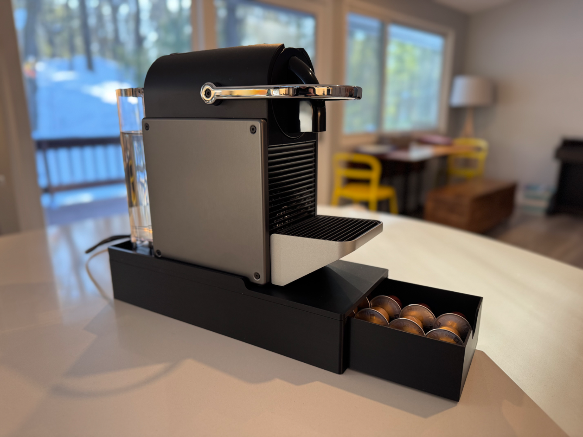 Slim Nespresso Pixie Stand with Capsule Drawer