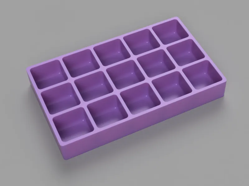 Parametric Square Cell Organizer Box