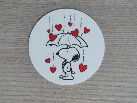 Modelo para impresión 3D: Coasters Snoopy / Posavasos Snoopy — referencia de MakerWorld