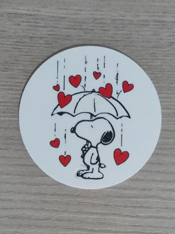 Modelo para impresión 3D: Coasters Snoopy / Posavasos Snoopy — vista de referencia 2
