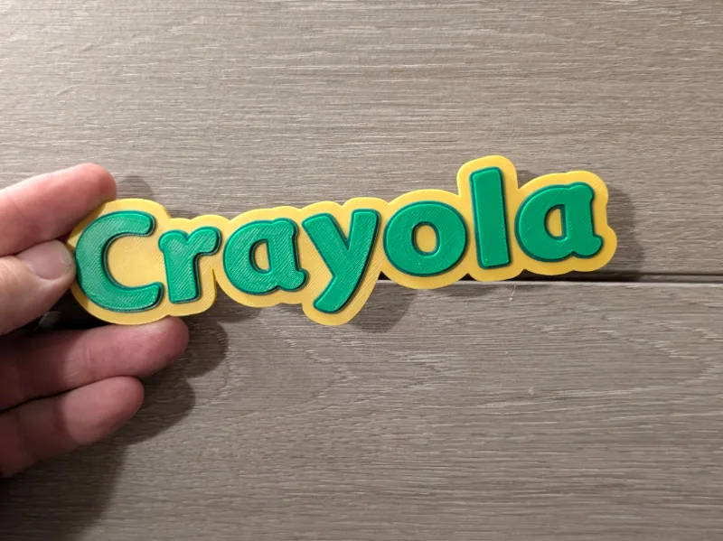 Crayola Crayons logo sign plaque 2-sizes