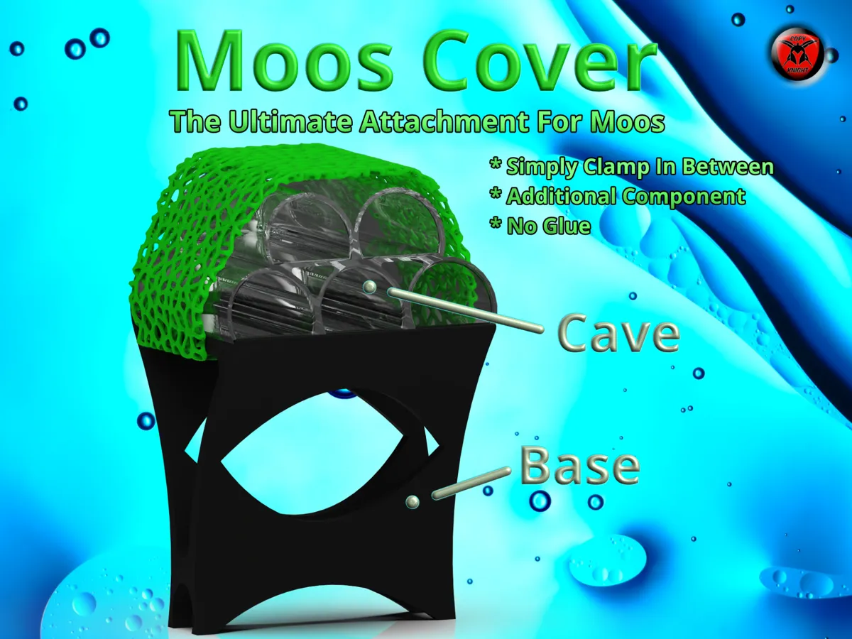 Moos Cover Cave Base Betta Shrimp Fish Crabs Tank by CopyKnight ...