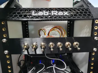 Flight Sim switch plate for 10 inch rack