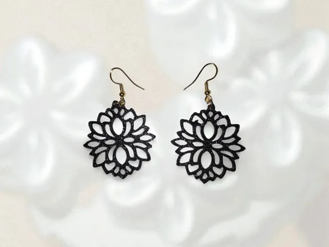 Minimal flowers earrings