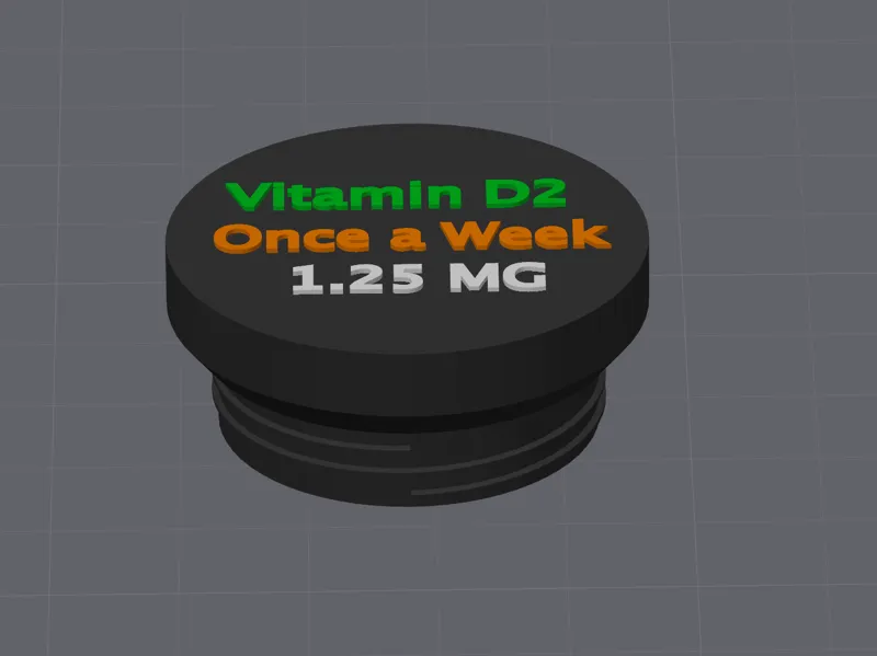 32mm Pill Custom Cap 