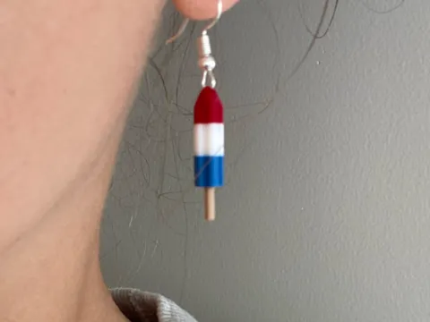 Firecracker Popsicle Earrings - Small