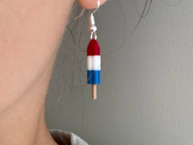 Firecracker Popsicle Earrings - Small