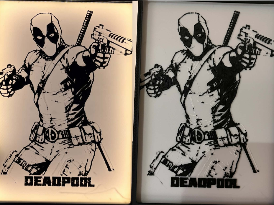 Back lit Deadpool Hue forge 
