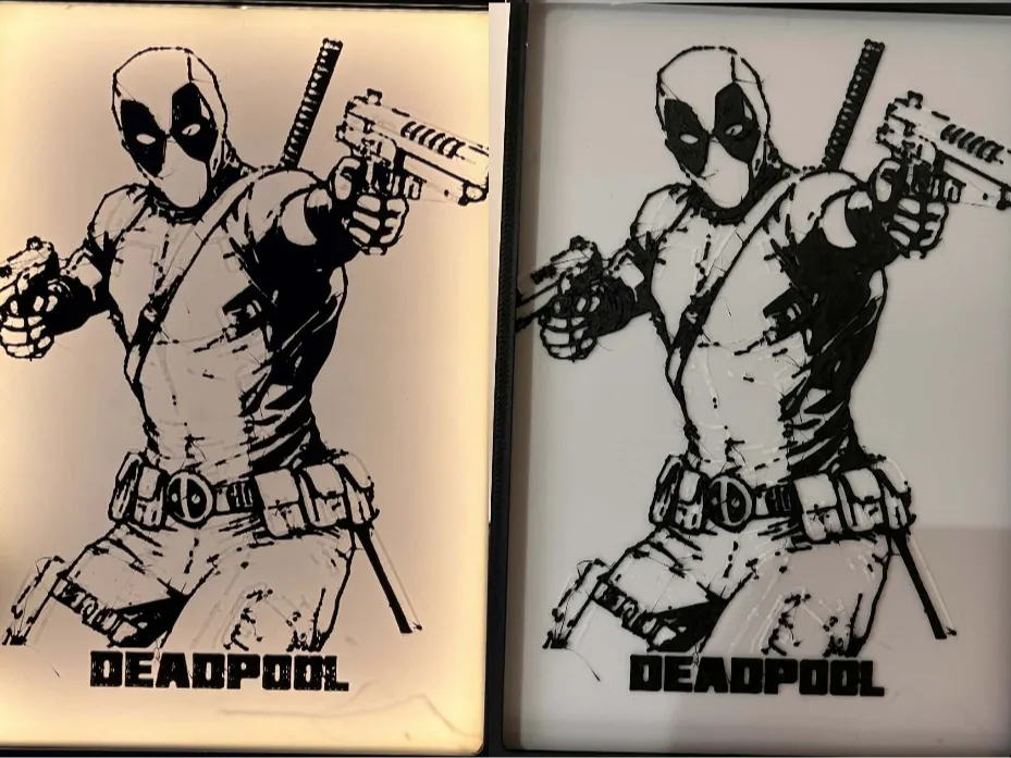 Backlighting Deadpool Back lit Deadpool Hue forge - Free 3D Print Model - MakerWorld