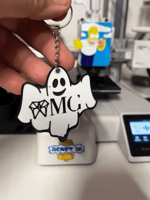 Keychain Halloween Ghost