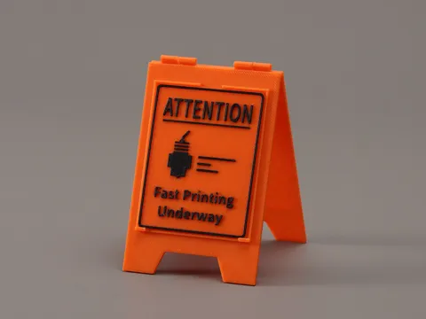 Attention Sign Holder_Make My Sign view 2