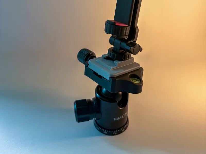 Cold Shoe to Tripod Quick Release Plate Adapter