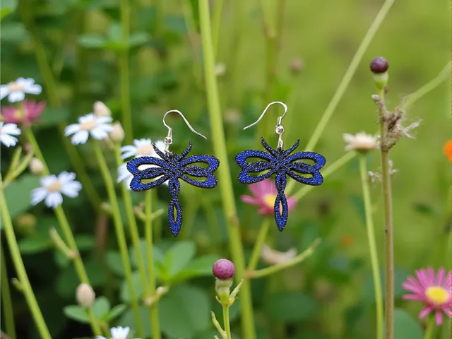 Mystical dragonfly intertwined earrings