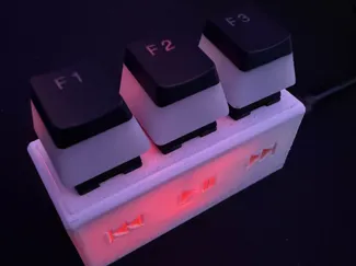 Compact 3-Key Media Controller