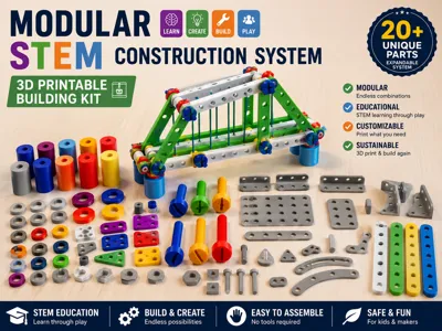 Print-A-Builder – Modular Construction Set