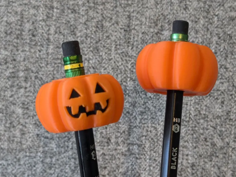 Eraser friendly Pumpkin Pencil Topper Fidget 