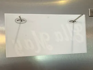 blank car license plate