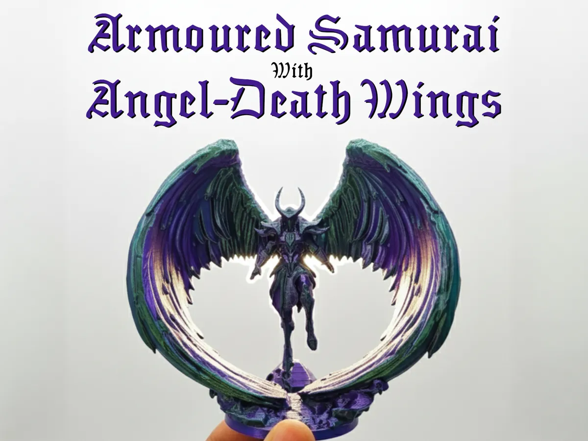 Armored Samurai with Angel-Death Wings by 3DMakerSpace MakerWorld ...