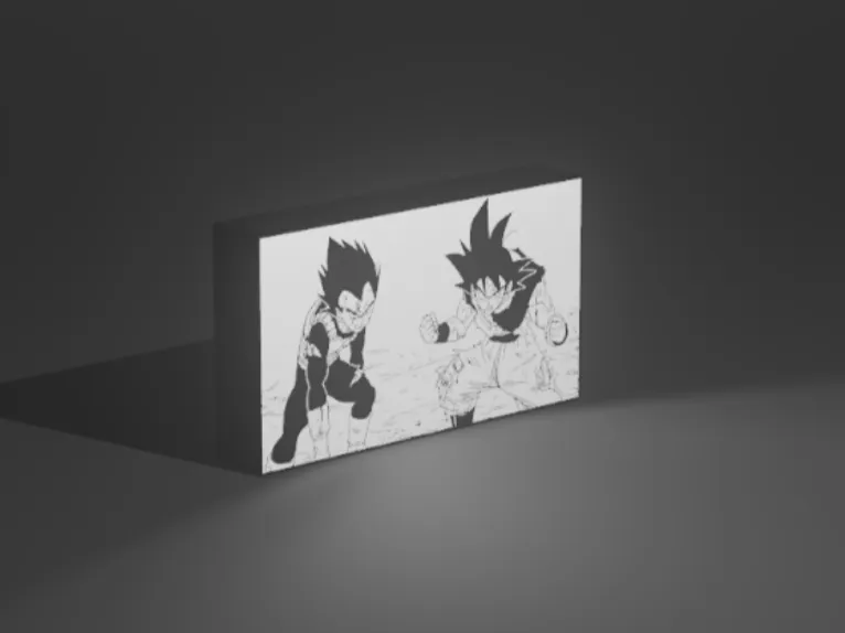 Lightbox Goku e Vegeta