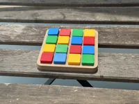 Flat game pieces