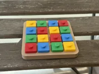 Pegged game pieces