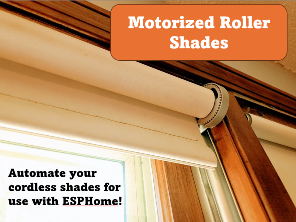 Motorized Roller Shade for ESPHome