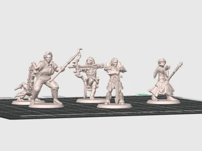 Daggerheart Party- 5 Fantasy Hero Miniatures