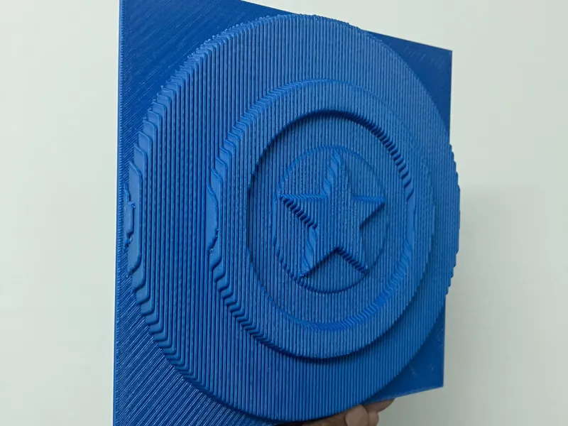 Captain America Shield Layered Sculpture