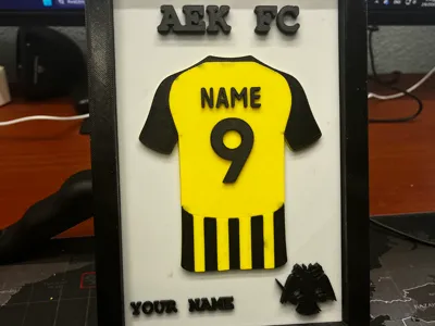 AEK FC Customizable Jersey Frame 