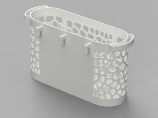 Cesto para panel SKADIS de IKEA Diseño Voronoi