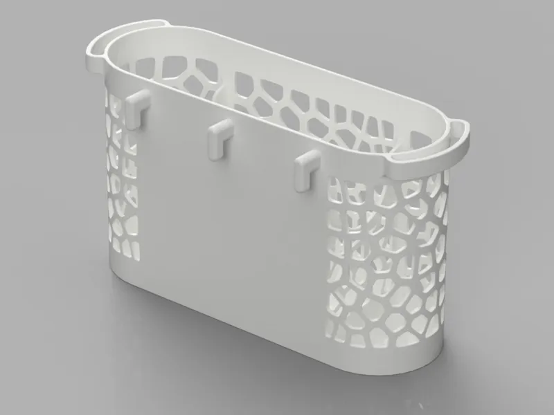 Cesto para panel SKADIS de IKEA Diseño Voronoi
