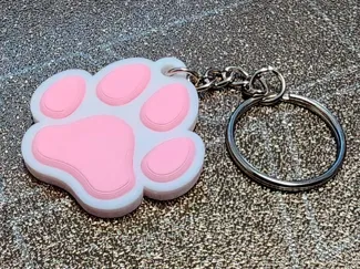 Portachiavi zampa di cane con tag NFC
