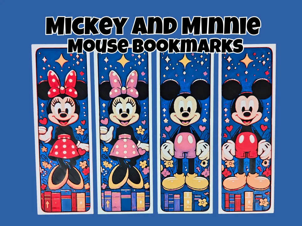 Mickey and Minnie Mouse Bookmarks