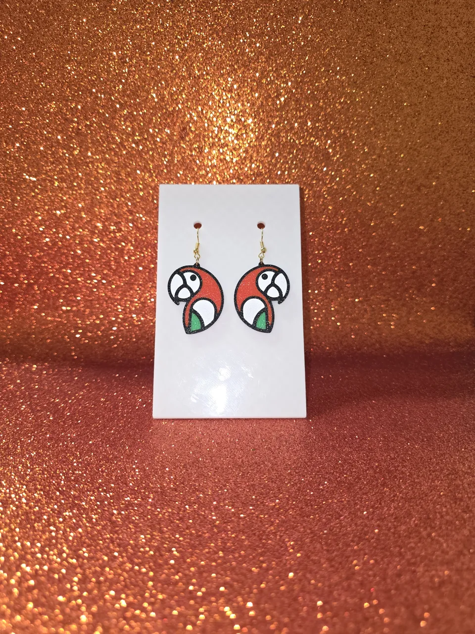 Parrot v2 earrings view 2