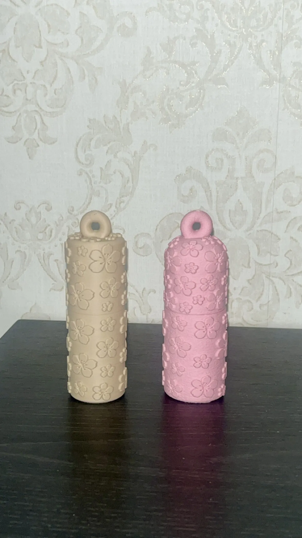 Floral Lip Balm Keychain Holder (2 Versions) view 3