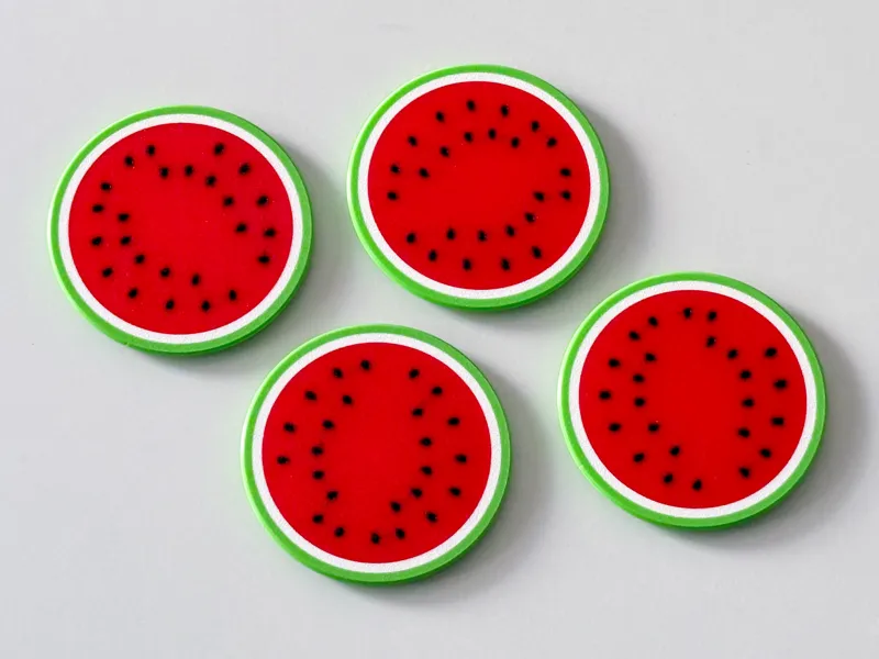 Watermelon coasters