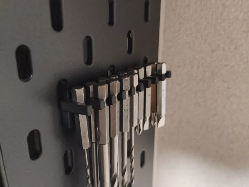 Drill bit holder for skadis