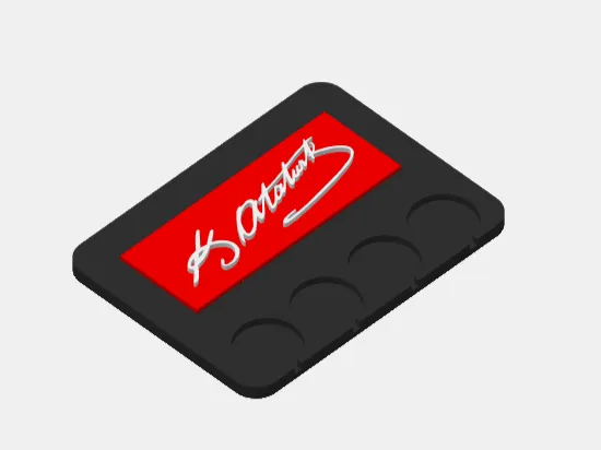 Sammelbares Atatürk-Signatur-Schlüsselanhänger-Set, dekoratives Geschenk