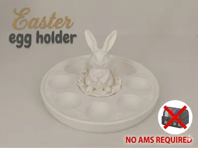 Easter Bunny Egg Holder  Cute Table Decor - No AMS