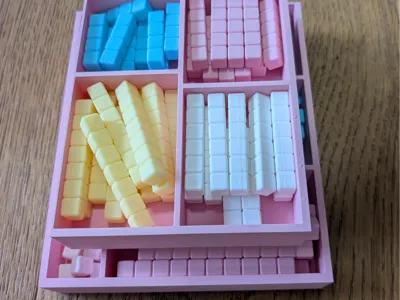 Montessori Number Sticks - 5-color optimized