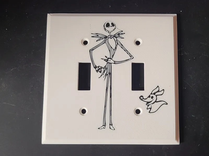 Jack Skellington Halloween Christmas Light Switch