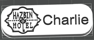 Charlie Hazbin Hotel Nametag