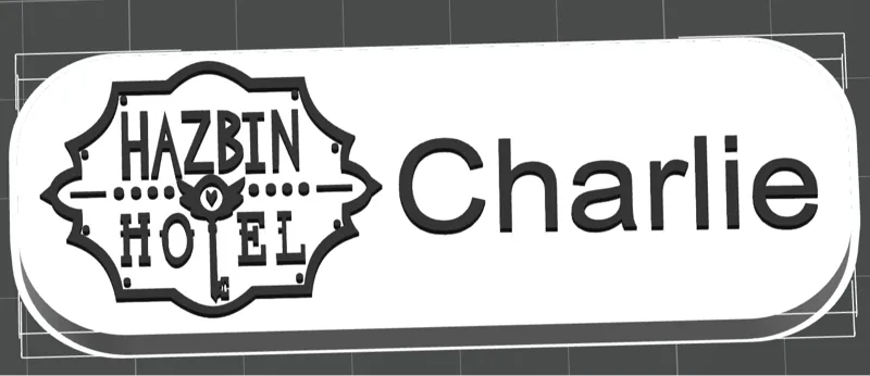 Charlie Hazbin Hotel Nametag