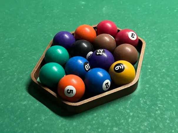 Rectangular 15-Ball Pool Ball Rack