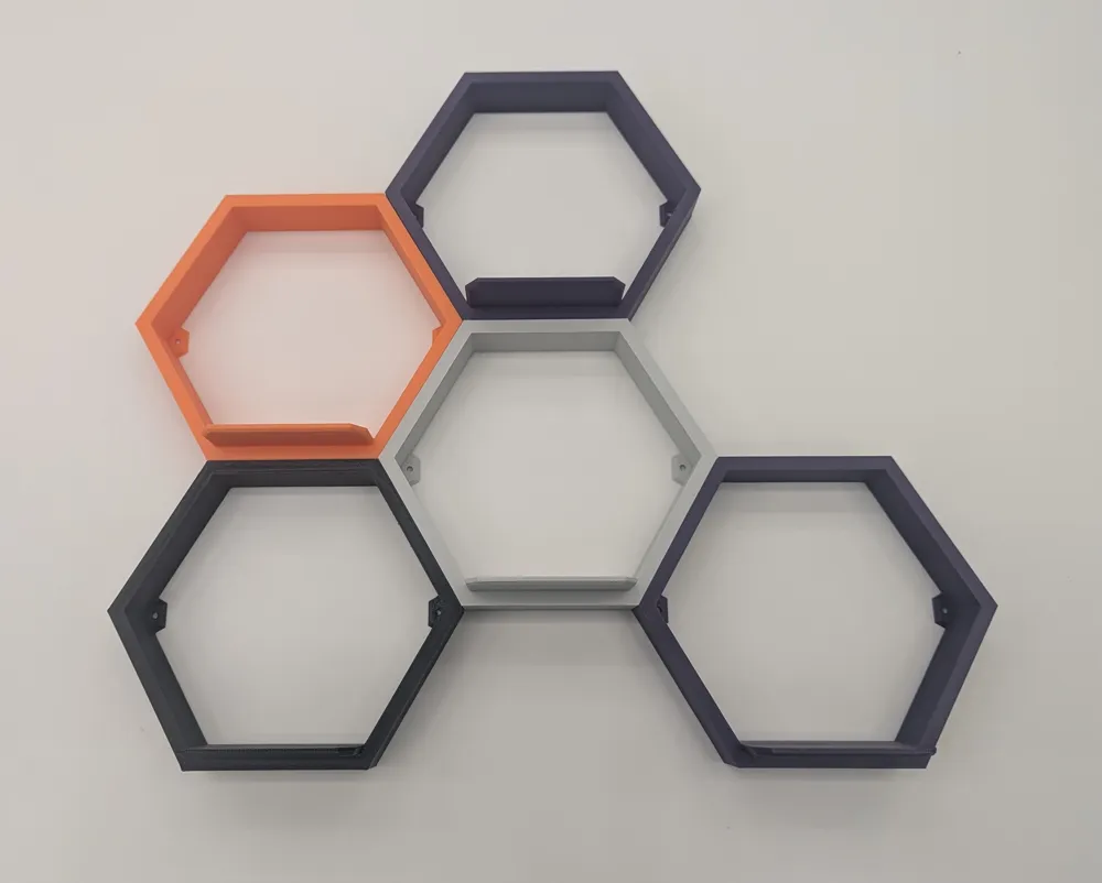 Hexagon Display Shelf - Free 3D Print Model - MakerWorld