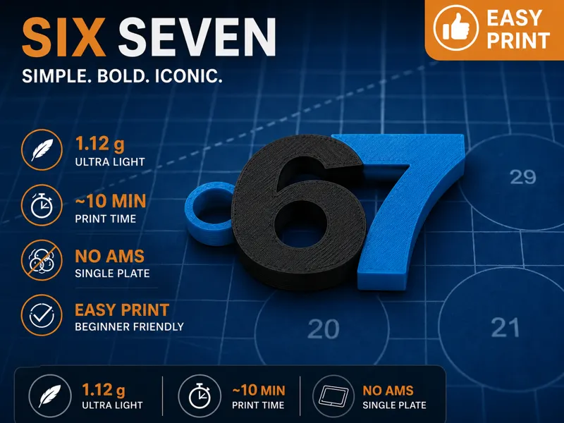 SIX SEVEN Keychain