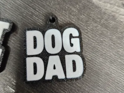 Dog Dad Keyring