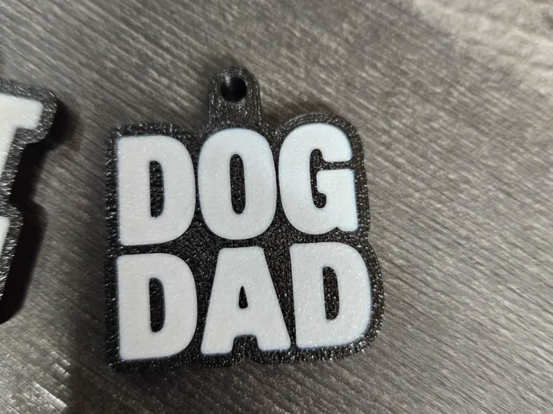 Dog Dad Keyring